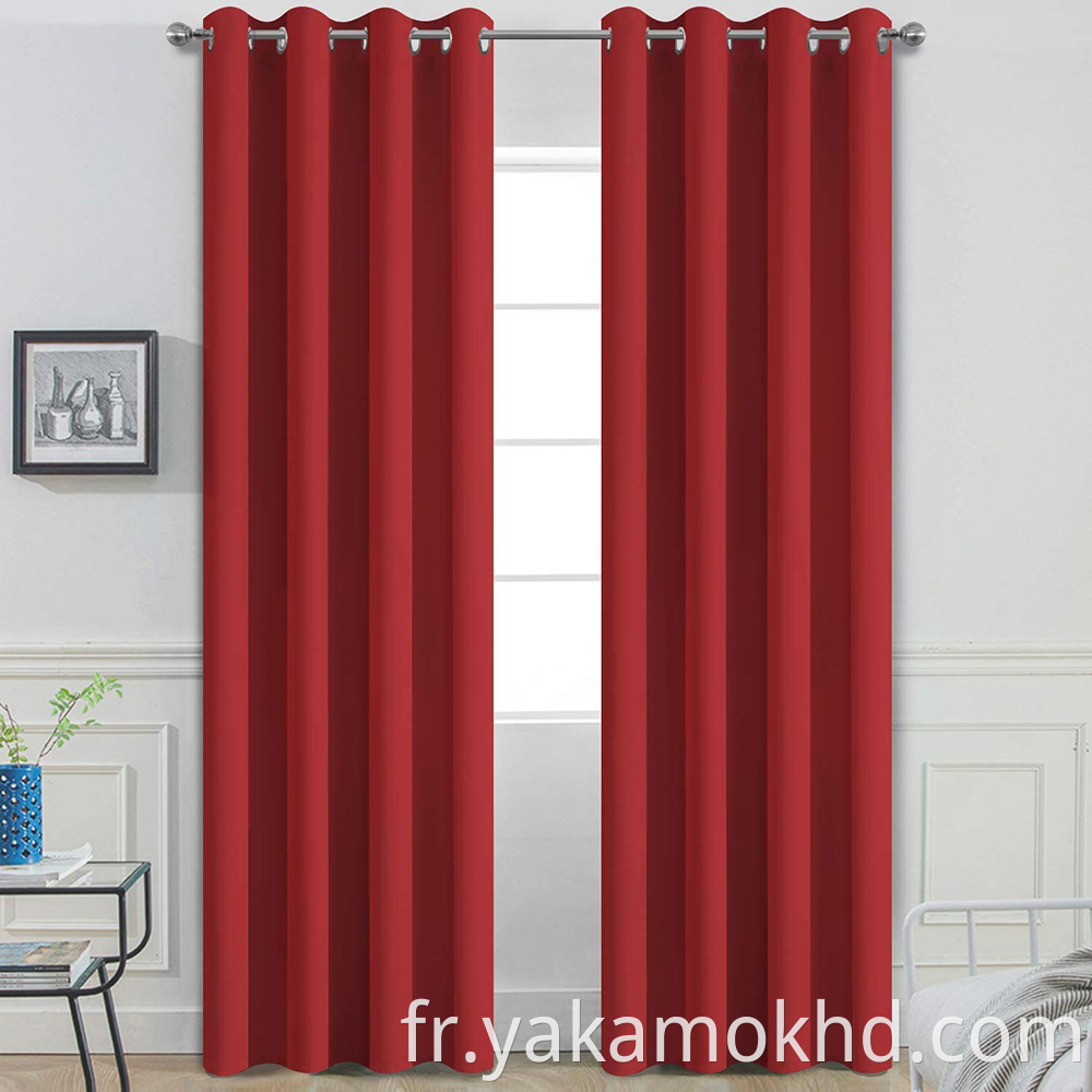 84 Red Blackout Curtains